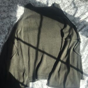 AE olive green sweater